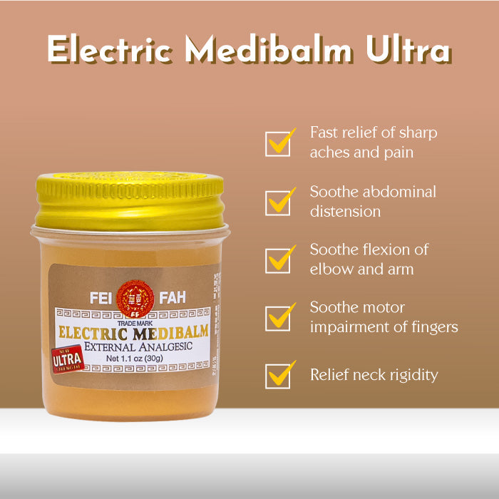 Limited Stocks: Medibalm Ultra Strength with Ginger 30g x 6 (No Box)