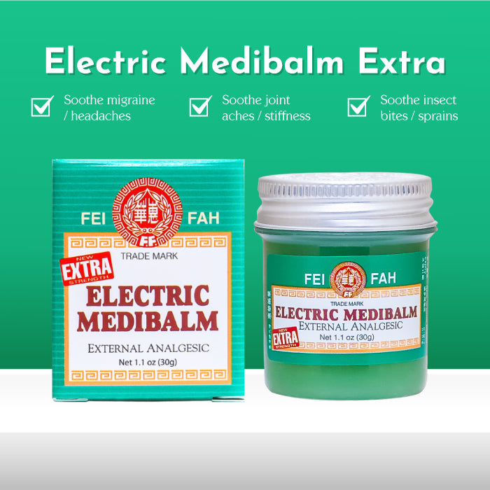 Electric Medibalm Extra 30g for Body Ache Pain Relief