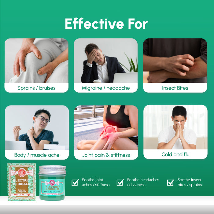 Electric Medibalm 19g for Body Ache Pain Relief