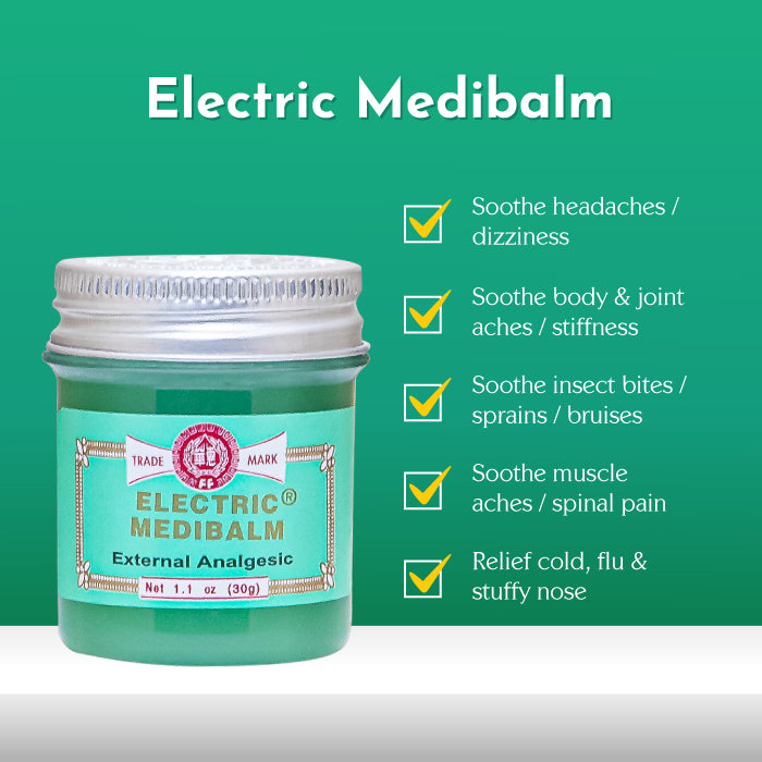 Electric Medibalm 30g x 6 for Body Ache Pain Relief