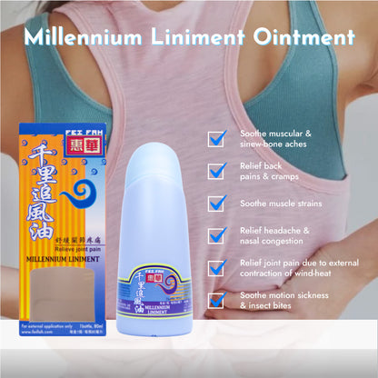Millennium Ointment 80ml External Analgesic for Joint/Muscle Pain