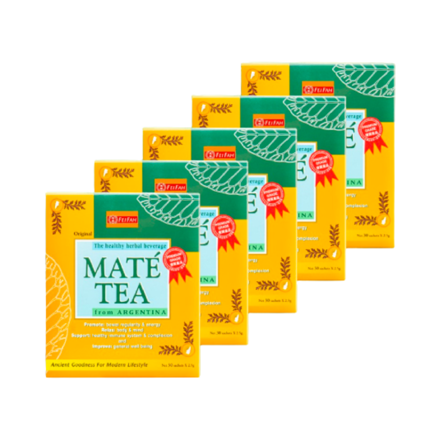Maté Tea 30s x5 Boxes - Fei Fah Medical Manufacturing Pte. Ltd.
