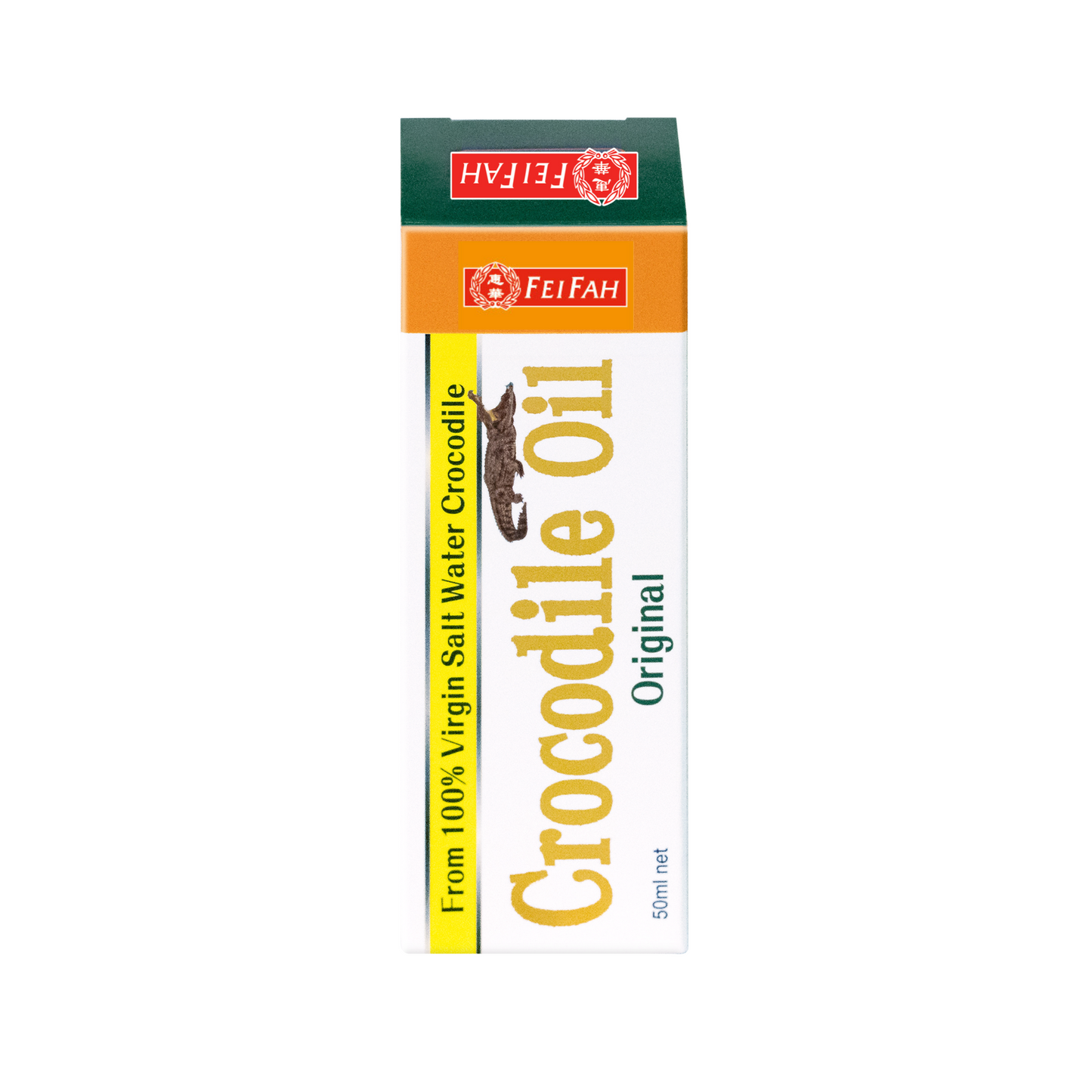 Fei Fah Saltwater Crocodile Oil 50ml (Original) - Fei Fah Medical Manufacturing Pte. Ltd.