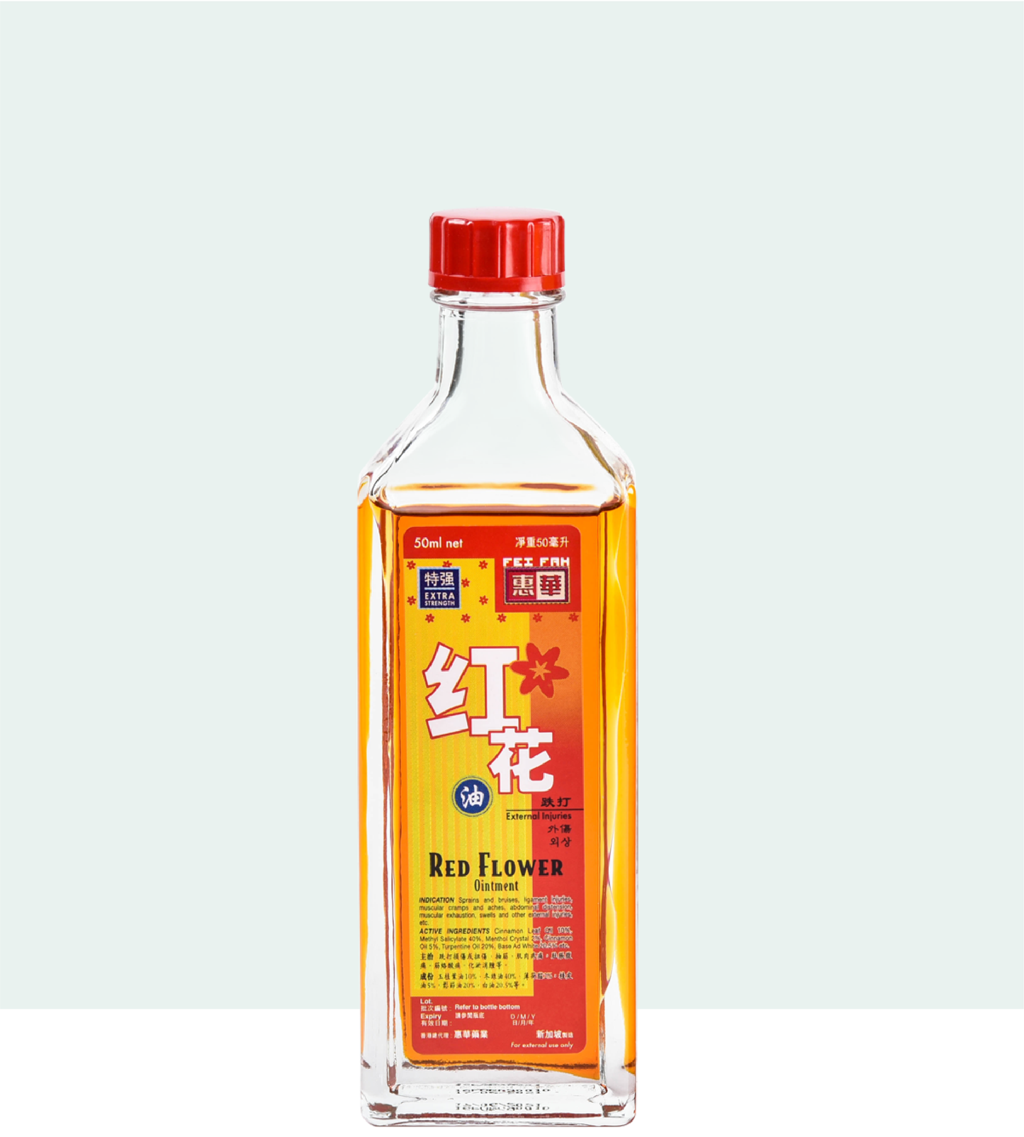 Fei Fah Red Flower Ointment 50ml - Fei Fah Medical Manufacturing Pte. Ltd. 