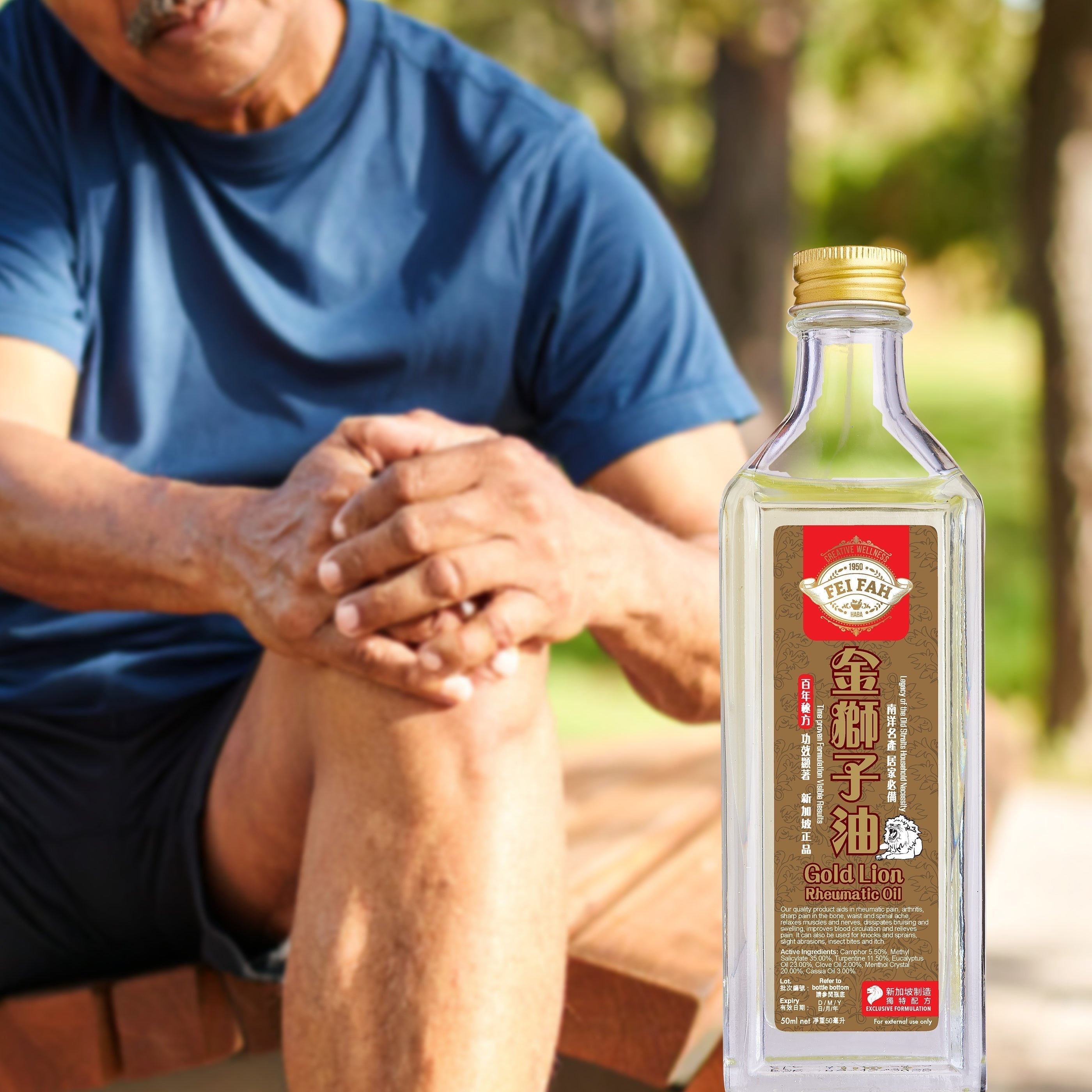 Most Popular Rheumatic Oil Fei Fah Gold Lion Rheumatic Oil – Natural Pain Relief Singapore