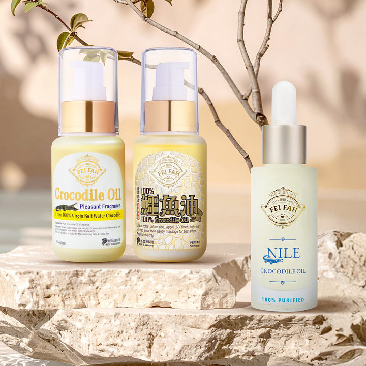 Pure Crocodile Oil for Skin Hydration, Anti-Aging & Repair in Singapore