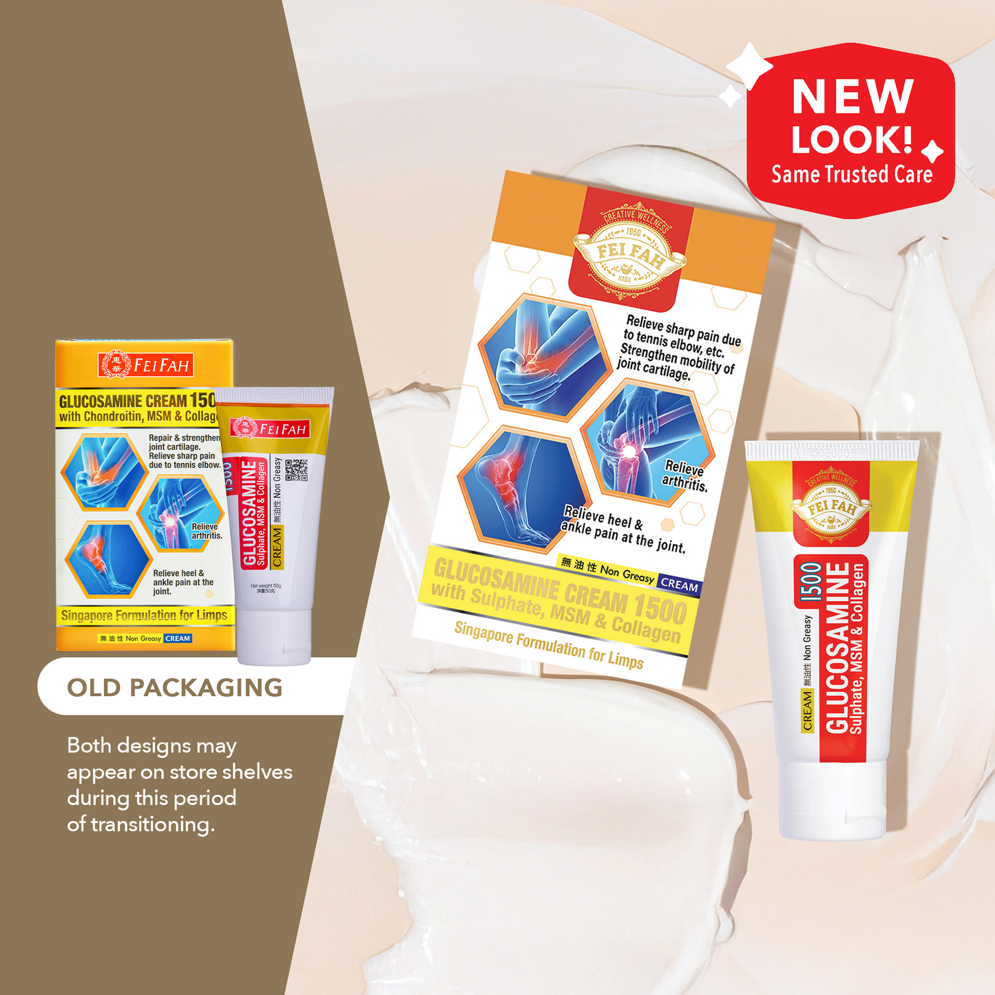 Glucosamine Cream 1500 w/ MSM & Collagen