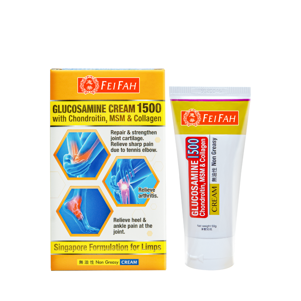 Glucosamine Cream 1500 50g w/Chondroitin, msm & Collagen (White)